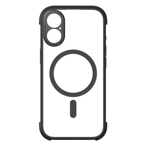 MOMAX MAAP25 For iPhone 17 Magnetic Case Airbag Shockproof PC TPU Phone Cover - Black - 1