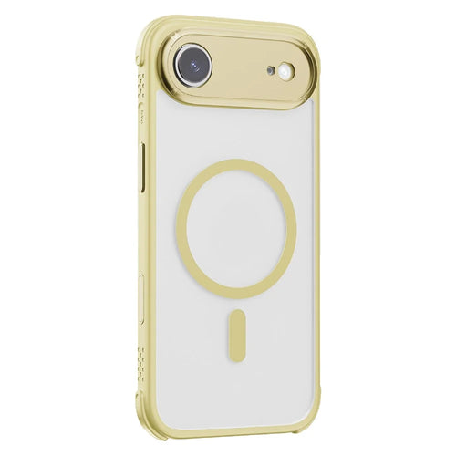MOMAX MAAP25 For iPhone Air Magnetic Case Airbag Shockproof PC + TPU Phone Cover - Yellow - 1