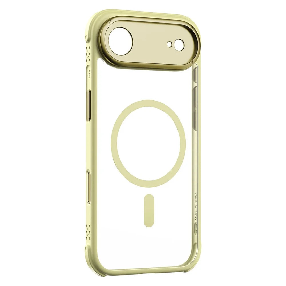 MOMAX MAAP25 For iPhone Air Magnetic Case Airbag Shockproof PC + TPU Phone Cover - Yellow - 3