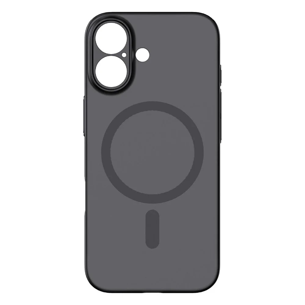 MOMAX MTAP25 For iPhone 17 Magnetic Case Matte Ultra Slim PC Phone Cover - Transparent Black - 2