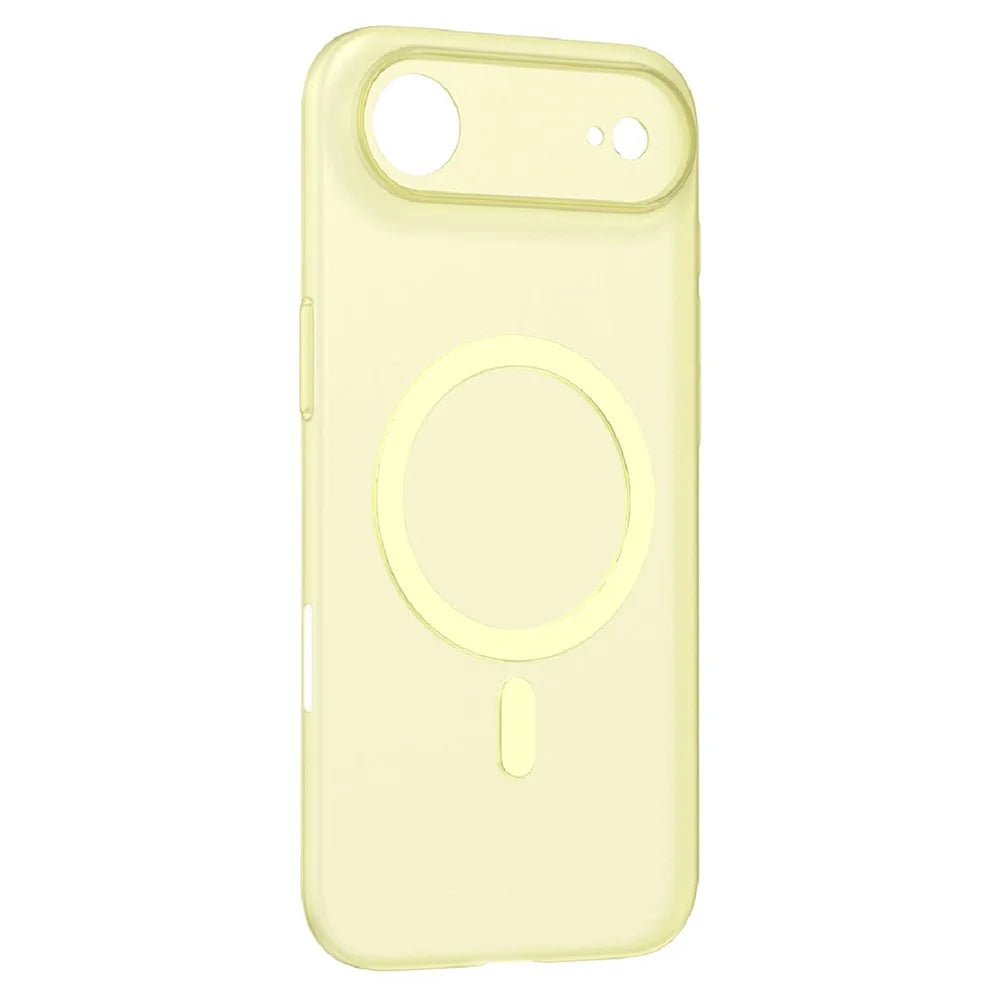 MOMAX MTAP25 For iPhone Air Magnetic Case Matte Ultra Slim PC Phone Cover - Transparent Yellow - 1