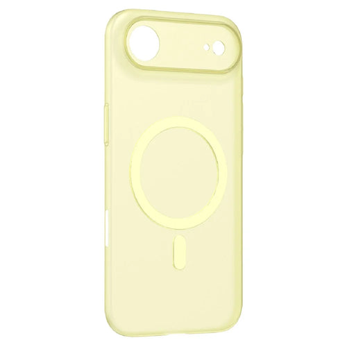 MOMAX MTAP25 For iPhone Air Magnetic Case Matte Ultra Slim PC Phone Cover - Transparent Yellow - 1