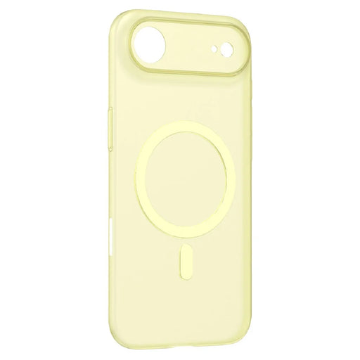 MOMAX MTAP25 For iPhone Air Magnetic Case Matte Ultra Slim PC Phone Cover - Transparent Yellow - 1