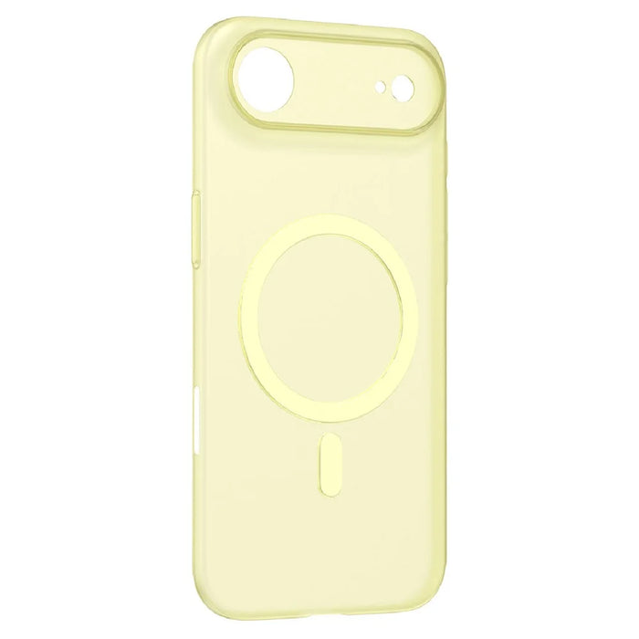 MOMAX MTAP25 For iPhone Air Magnetic Case Matte Ultra Slim PC Phone Cover - Transparent Yellow - 1
