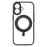 MOMAX MRAP25 For iPhone 17 Magnetic Case Matte TPU + PC Kickstand Phone Cover - Black - 2