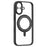 MOMAX MRAP25 For iPhone 17 Magnetic Case Matte TPU + PC Kickstand Phone Cover - Black - 3