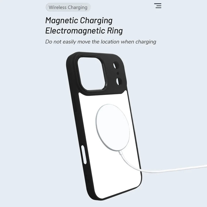 10Pcs For iPhone 17 Pro Max Case DIY Blank Heat Transfer TPU + PC Phone Back Cover with Magnetic Ring - 2