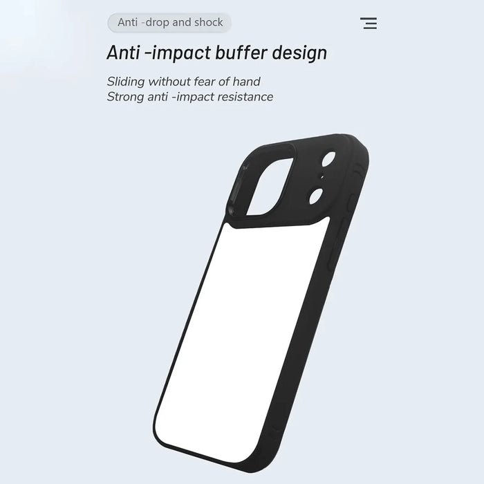 10Pcs For iPhone 17 Pro Max Case DIY Blank Heat Transfer TPU + PC Phone Back Cover with Magnetic Ring - 4
