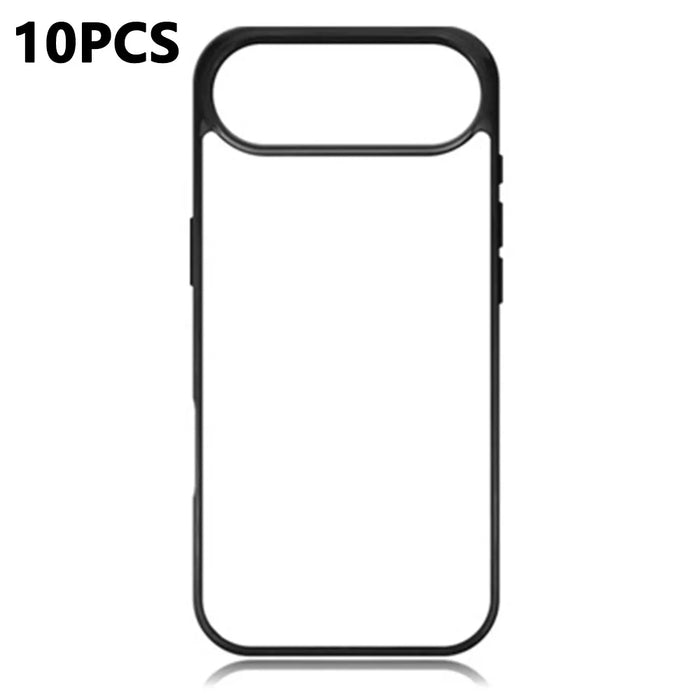 10Pcs For iPhone Air Case DIY Blank Heat Transfer TPU + PC Phone Back Cover with Magnetic Ring - 1