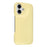 For iPhone 16 Case Puffy PC Shockproof Phone Cover Large Camera Cutout - Yellow - 1