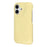 For iPhone 16 Case Puffy PC Shockproof Phone Cover Large Camera Cutout - Yellow - 4