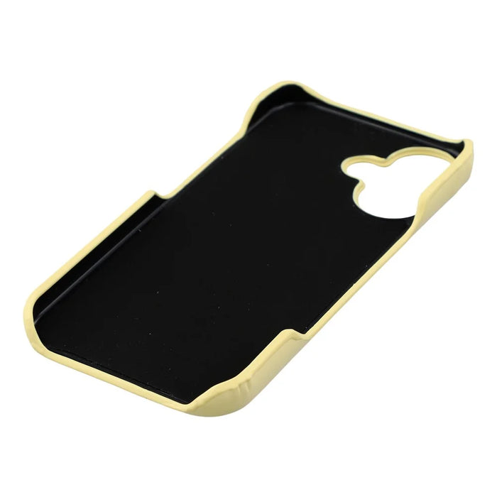 For iPhone 16 Case Puffy PC Shockproof Phone Cover Large Camera Cutout - Yellow - 7