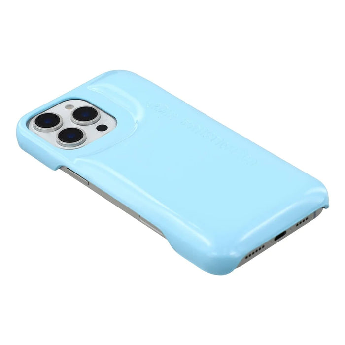 For iPhone 15 Pro Max Case Puffy PC Shockproof Phone Cover Large Camera Cutout - Sky Blue - 5
