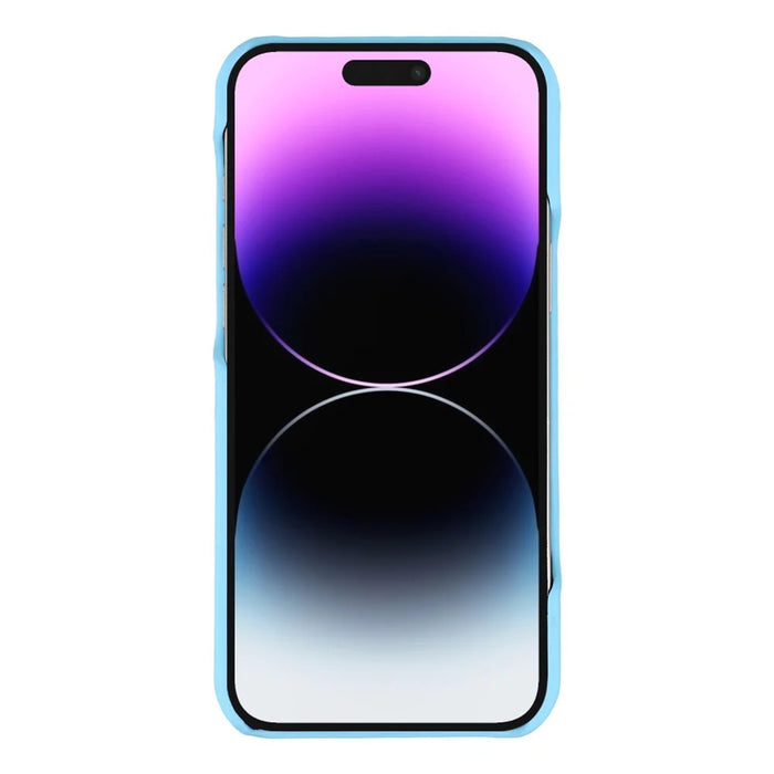 For iPhone 14 Pro Case Puffy PC Shockproof Phone Cover Large Camera Cutout - Sky Blue - 2