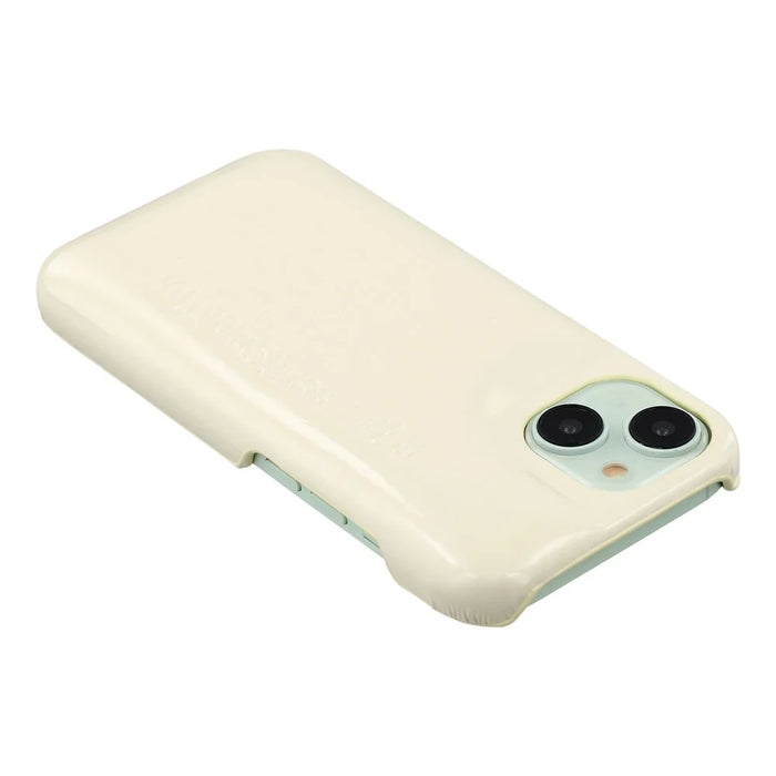 For iPhone 13 Case Puffy PC Shockproof Phone Cover Large Camera Cutout - Beige - 6