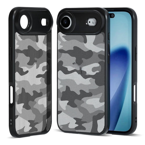 IBMRS For iPhone Air Case Soft TPU Frame Hard PC Back Anti-Fall Phone Cover - Artistic Camouflage - 1