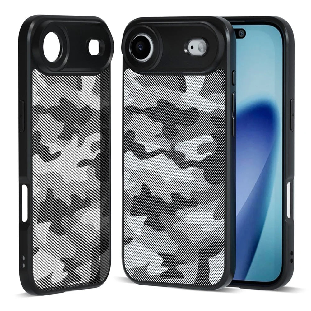 IBMRS For iPhone Air Case Soft TPU Frame Hard PC Back Anti-Fall Phone Cover - Artistic Camouflage - 1
