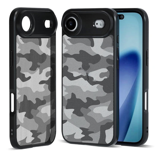 IBMRS For iPhone Air Case Soft TPU Frame Hard PC Back Anti-Fall Phone Cover - Artistic Camouflage - 1