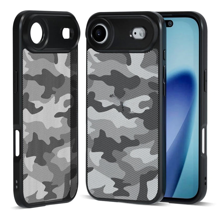 IBMRS For iPhone Air Case Soft TPU Frame Hard PC Back Anti-Fall Phone Cover - Artistic Camouflage - 1