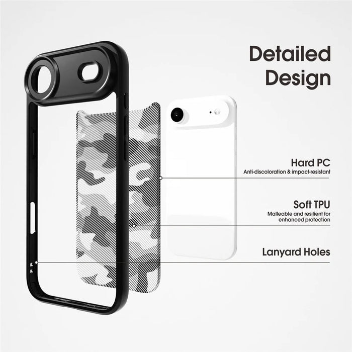 IBMRS For iPhone Air Case Soft TPU Frame Hard PC Back Anti-Fall Phone Cover - Artistic Camouflage - 2