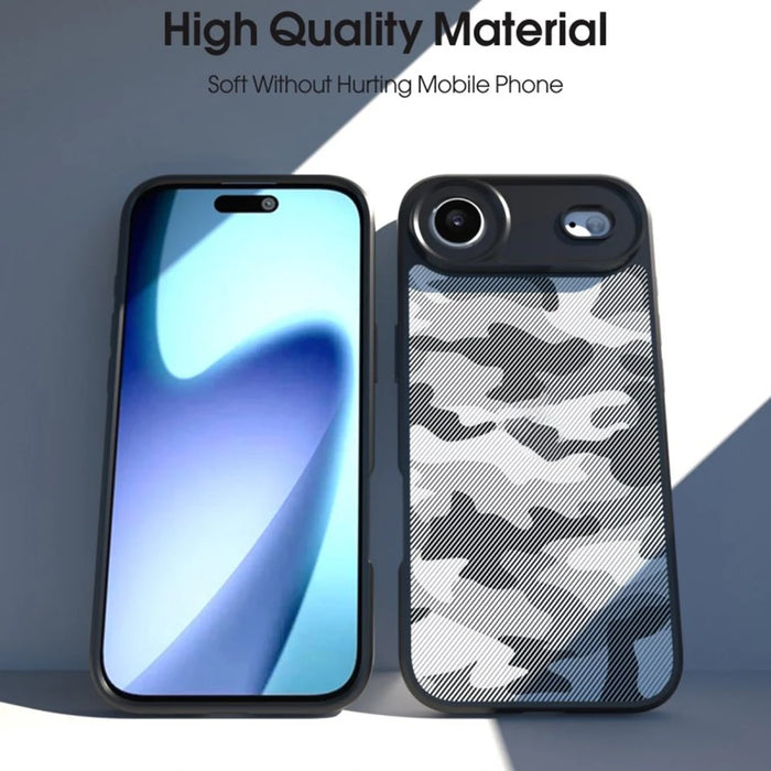 IBMRS For iPhone Air Case Soft TPU Frame Hard PC Back Anti-Fall Phone Cover - Artistic Camouflage - 4