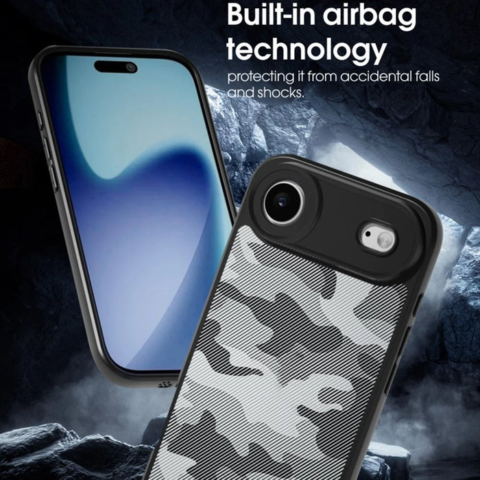 IBMRS For iPhone Air Case Soft TPU Frame Hard PC Back Anti-Fall Phone Cover - Artistic Camouflage - 5