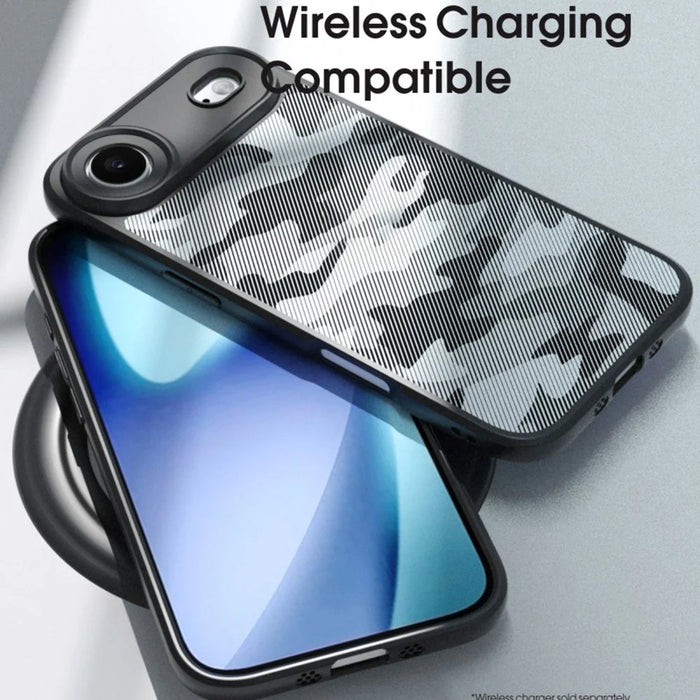 IBMRS For iPhone Air Case Soft TPU Frame Hard PC Back Anti-Fall Phone Cover - Artistic Camouflage - 6