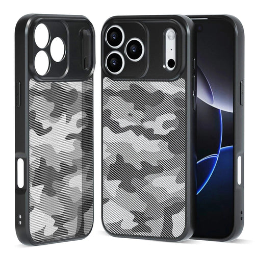 IBMRS For iPhone 17 Pro Max Case Soft TPU Frame Hard PC Back Anti-Fall Phone Cover - Artistic Camouflage - 1