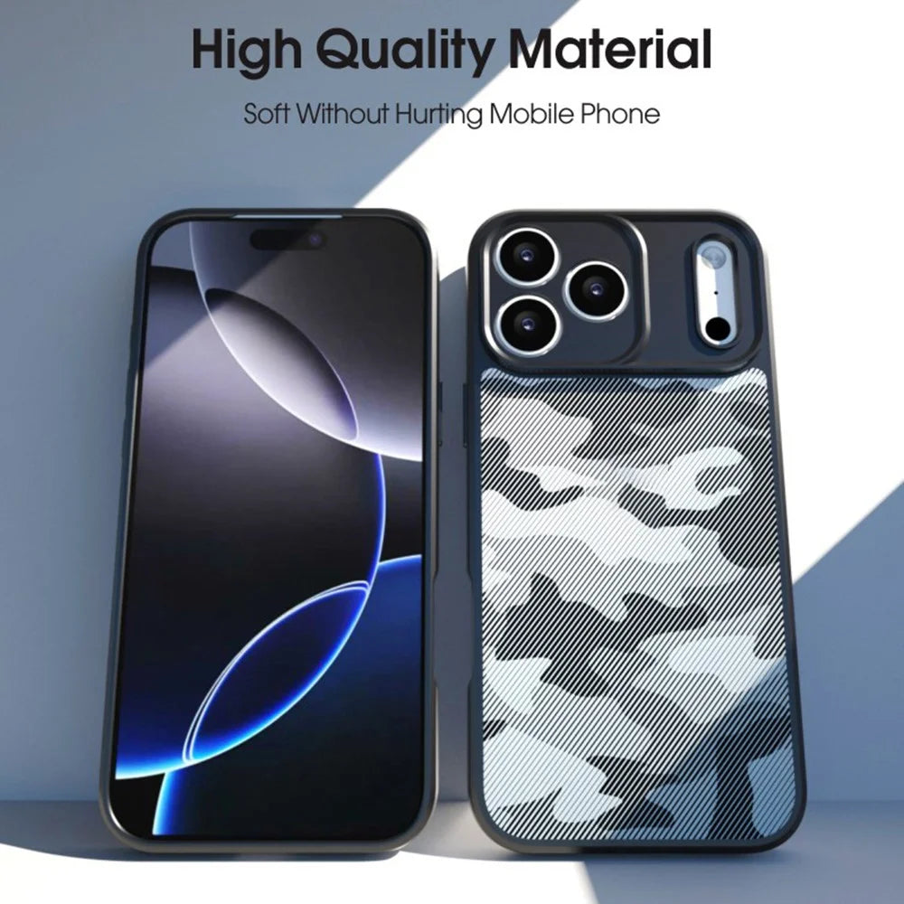 IBMRS For iPhone 17 Pro Max Case Soft TPU Frame Hard PC Back Anti-Fall Phone Cover - Artistic Camouflage - 4