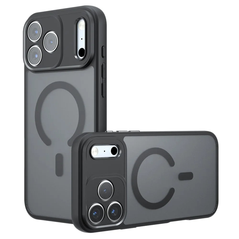 For iPhone 17 Pro Max Case Compatible with MagSafe TPU + PC Hybrid Matte Finish Phone Cover - 1