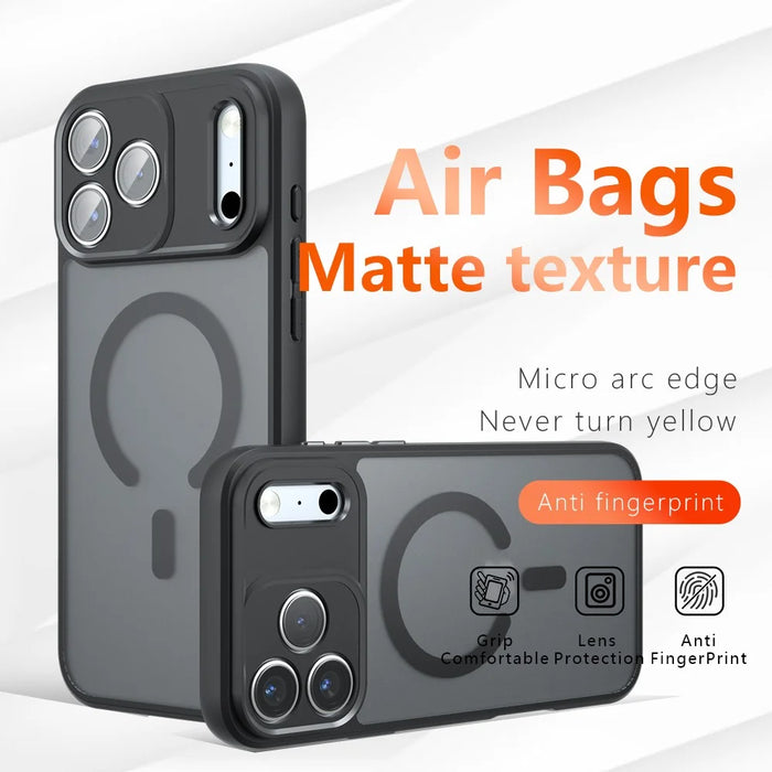 For iPhone 17 Pro Max Case Compatible with MagSafe TPU + PC Hybrid Matte Finish Phone Cover - 3