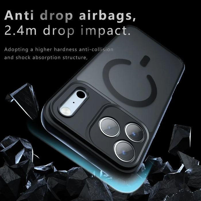 For iPhone 17 Pro Max Case Compatible with MagSafe TPU + PC Hybrid Matte Finish Phone Cover - 5