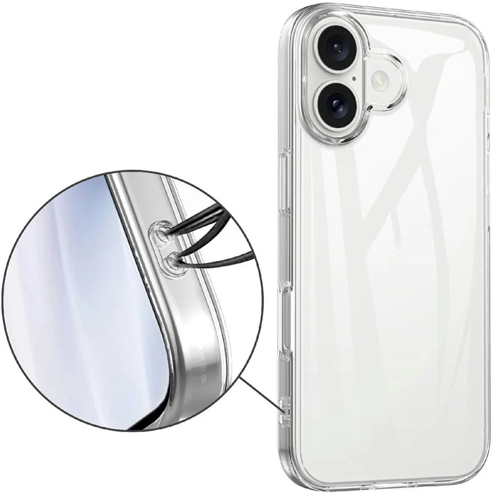 For iPhone 17 Clear TPU Anti-Scratch Phone Case + 2.5D Arc Edge Screen Protector - 6