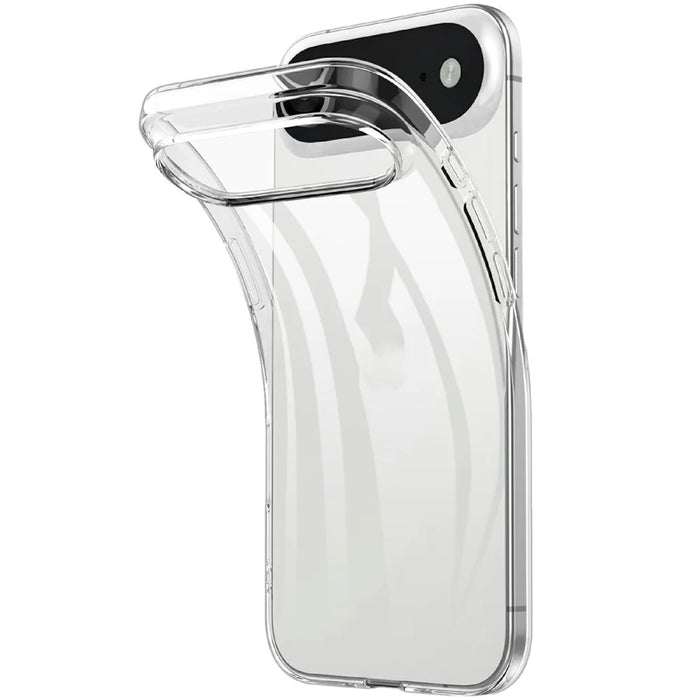 For iPhone Air Clear TPU Anti-Scratch Phone Case + 2.5D Arc Edge Screen Protector - 2