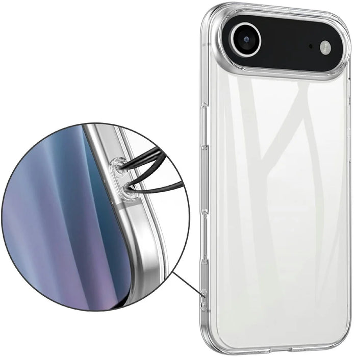 For iPhone Air Clear TPU Anti-Scratch Phone Case + 2.5D Arc Edge Screen Protector - 6