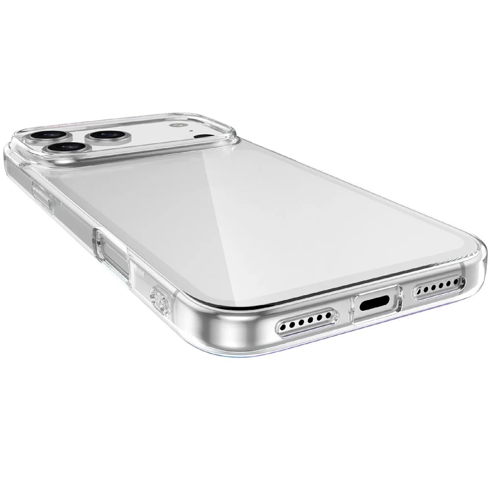 For iPhone 17 Pro Max Clear TPU Anti-Scratch Phone Case + 2.5D Arc Edge Screen Protector - 4