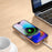 For iPhone 17 Magnetic Phone Case Glitter Electroplated TPU Frame PC Back Cover - Rose Gold - 3