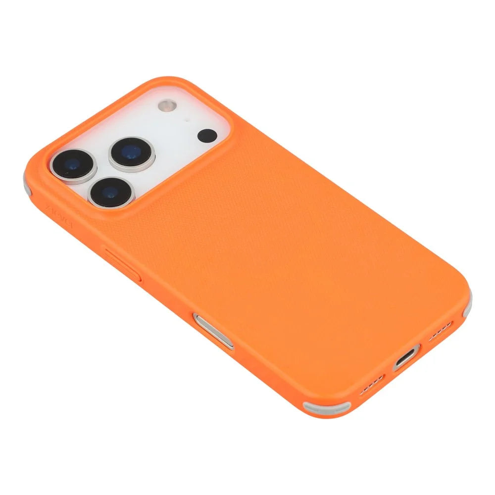 X-LEVEL For iPhone 17 Pro Case Compatible with MagSafe Hard PC Phone Back Cover - Orange - 4