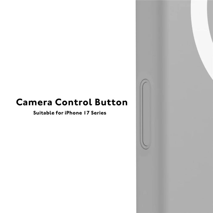 YOUNGKIT For iPhone 17 Pro Max Case Compatible with MagSafe Lens Kickstand Silicone Phone Cover - Grey - 5