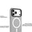 YOUNGKIT For iPhone 17 Pro Max Case Compatible with MagSafe Lens Kickstand Silicone Phone Cover - Grey - 6