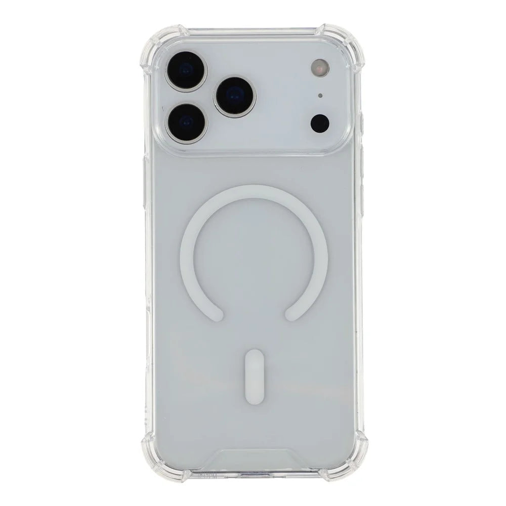 For iPhone 18 Pro / 17  Pro Case Compatible with MagSafe 1.5mm Shockproof Clear Phone Back Cover - 1