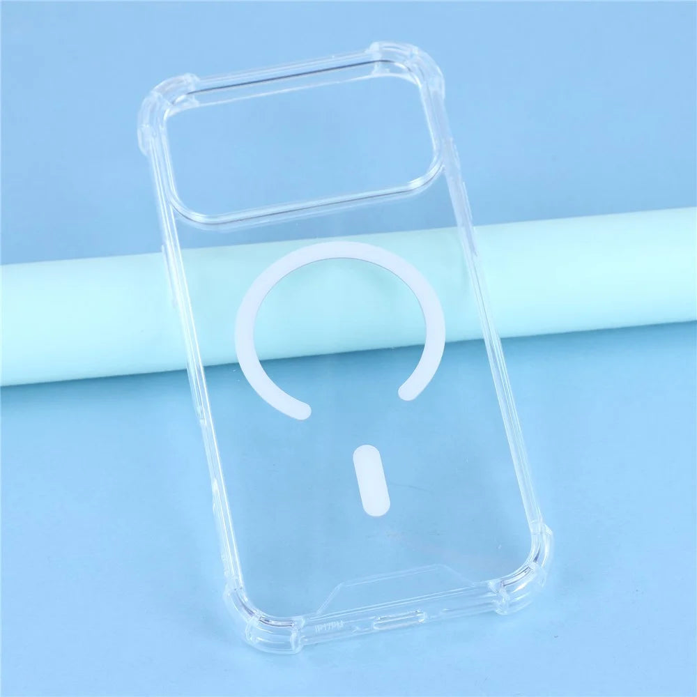 For iPhone 18 Pro Max / 17 Pro Max Case Compatible with MagSafe 1.5mm Shockproof Clear Phone Back Cover - 5