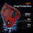 For iPhone Air Magnetic Case Ring Kickstand PC + TPU Hybrid Phone Cover - Red - 6