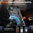 For iPhone 17e / 16e Magnetic Case Ring Kickstand PC + TPU Hybrid Phone Cover - Black - 3