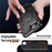 For iPhone 17e / 16e Magnetic Case Ring Kickstand PC + TPU Hybrid Phone Cover - Black - 5