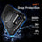 For iPhone 17e / 16e Magnetic Case Ring Kickstand PC + TPU Hybrid Phone Cover - Black - 6