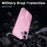 For iPhone 17 Magnetic Case Kickstand Grid Texture TPU PC Phone Back Cover - Pink - 3