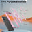 For iPhone 17 Magnetic Case Kickstand Grid Texture TPU PC Phone Back Cover - Pink - 5