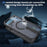 For iPhone 18 Pro / 17 Pro Magnetic Case Kickstand Grid Texture TPU PC Phone Back Cover - Black - 7