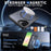 For Samsung Galaxy A36 5G Magnetic Case Kickstand Grid Texture TPU PC Phone Back Cover - Black - 2